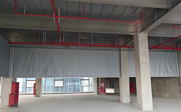 印台防火布挡烟垂壁